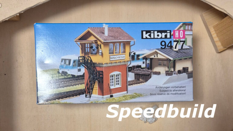 Aufbau des Stellwerk Marbach  9477 von Kibri