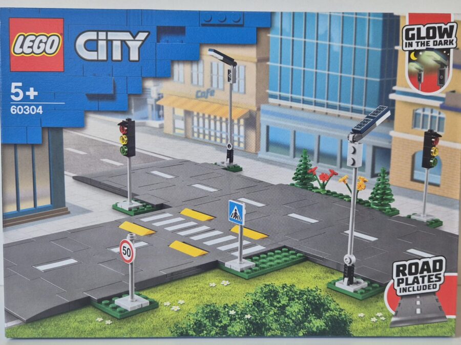 LEGO® City Straßenplatten - Straßenkreuzung mit Ampeln (60304) Verpackung Vorderseite