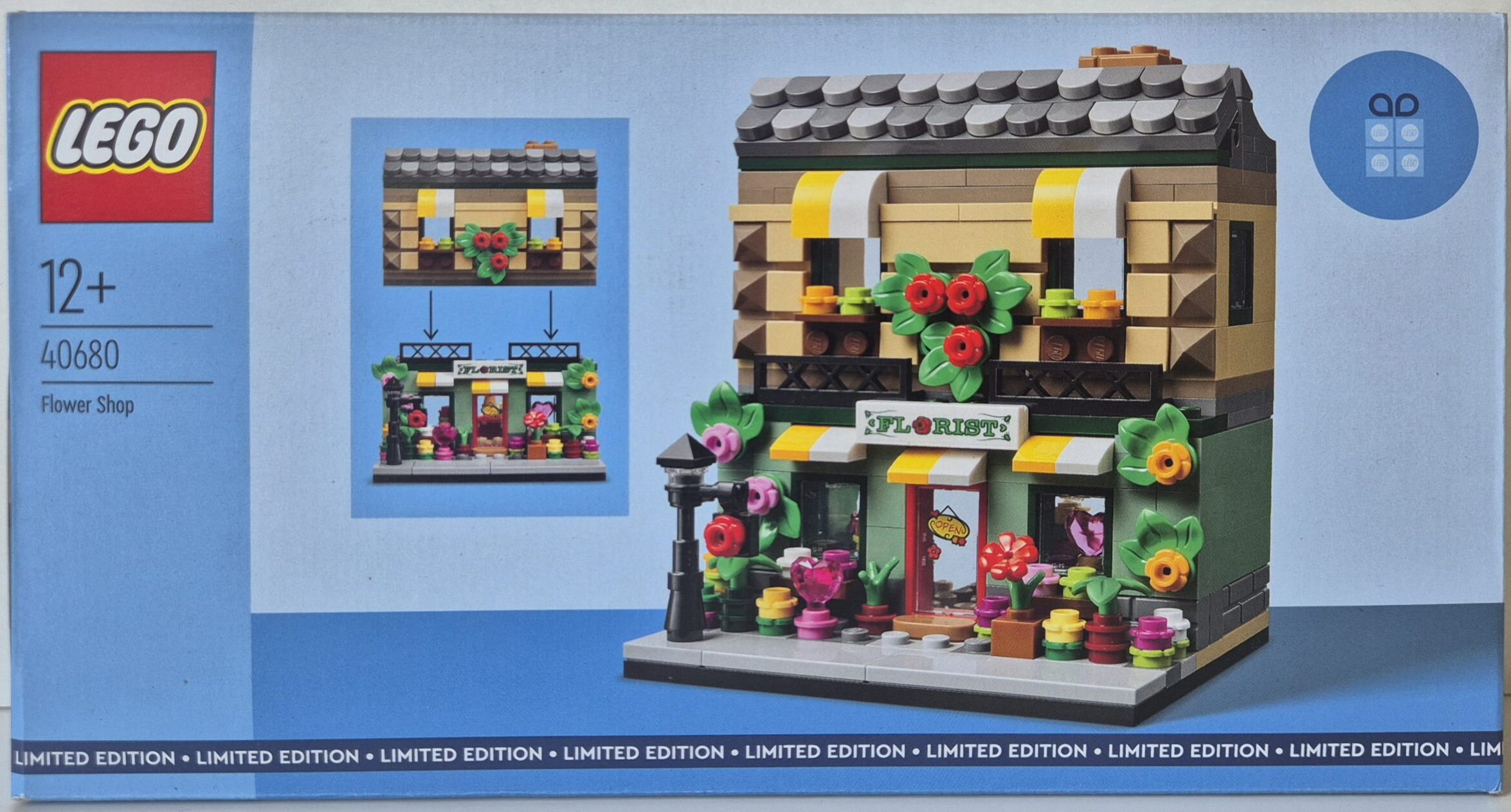 Lego Blumenladen 40680 Verpackung Vorderseite