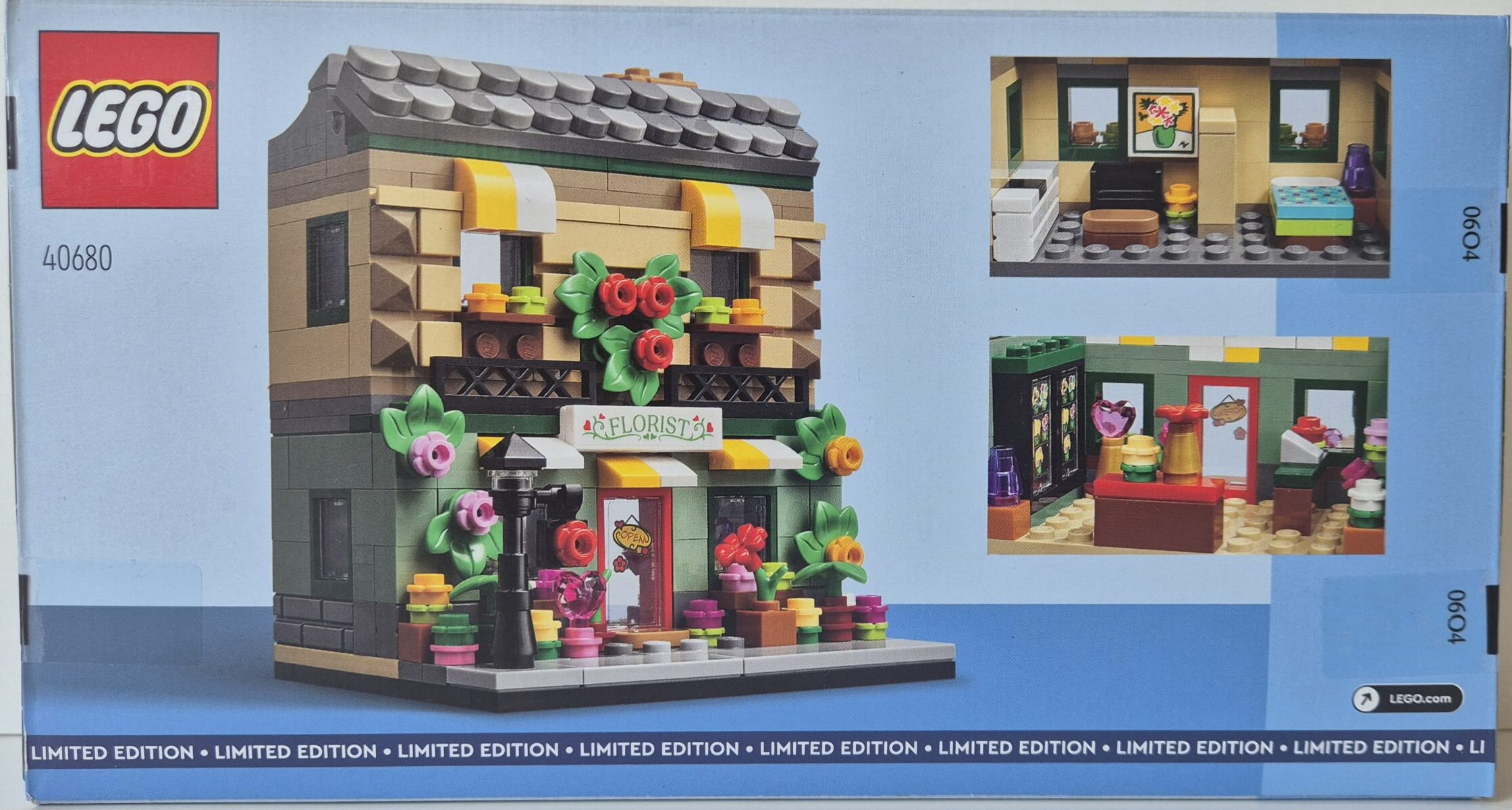 Lego Blumenladen 40680 Verpackung Rückseite