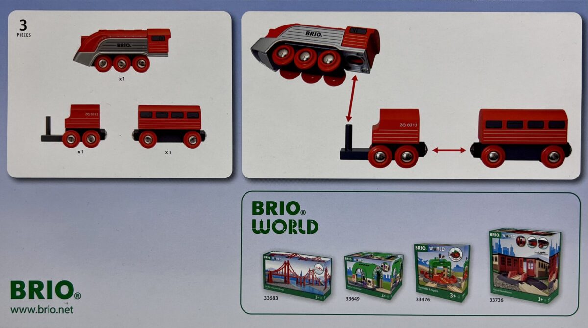 33557 BRIO Highspeed-Dampfzug 33557 BRIO Highspeed-Dampfzug
